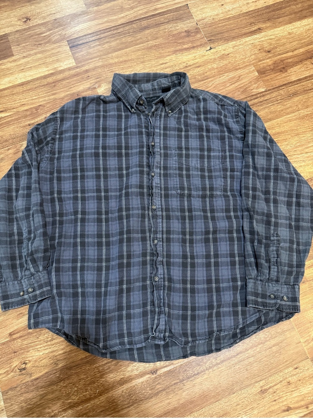 Covington Black & Blue Plaid Button-Down Shirt